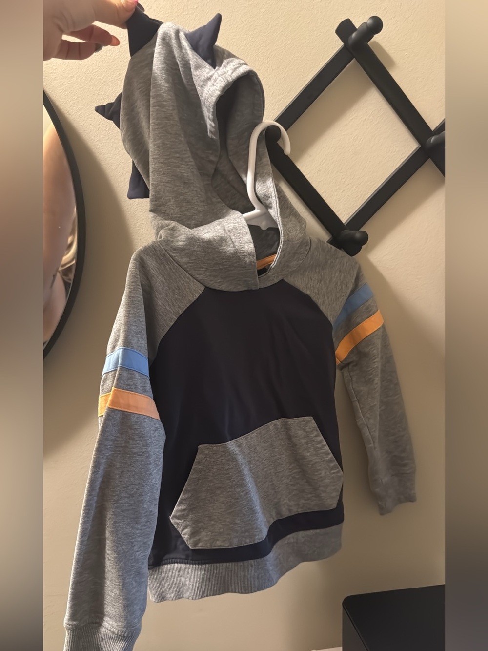 Bundle of two Hooded Pullover with Colorblock Stripes
